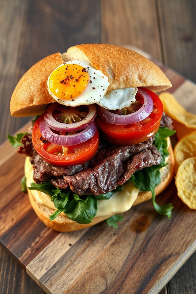 savory roast beef sandwich